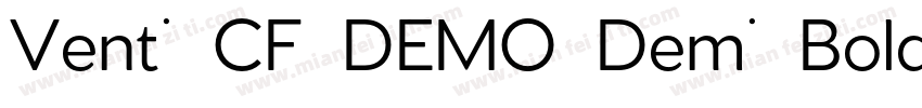 Venti CF DEMO Demi Bold字体转换